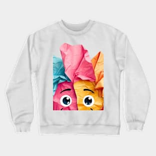 Multi-Color Gift Wrapping Tissue Pape Crewneck Sweatshirt